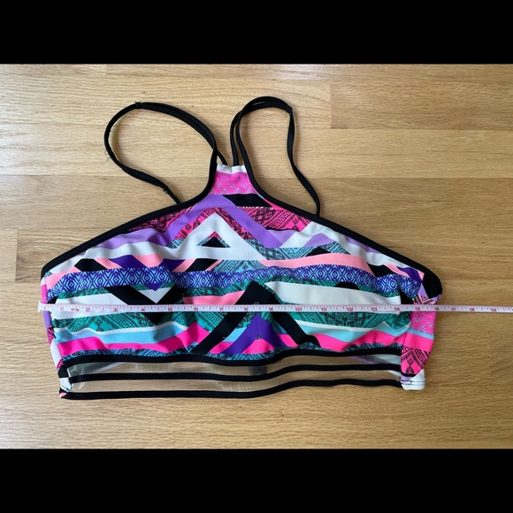 OP 2 Piece Colorful Swim Suit (Bottoms Size Medium, Top Size XL) - Picture 10 of 12